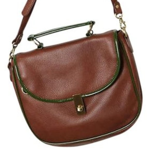 Anthropologie Handbags - Anthropologie - Pilcro & The Letter Press - Patent-Edged Satchel